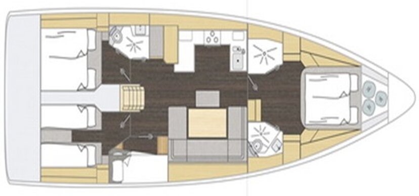 Bavaria C46 - 4 cab. Bosun